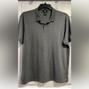 Calvin Klein Grey Short Sleeved Polo. Large